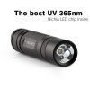 Convoy S2+ Nichia 365nm UV LED 1Mode OP Réflecteur lampe torche