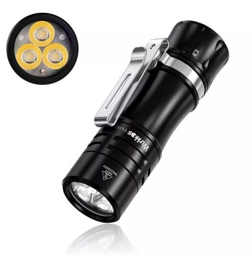 lampe torche EDC Mini 14500 EDC puissante Wurkkos TS10 avec LED 3* 90 CRI et couleur unique Aux, Anduril 2.0