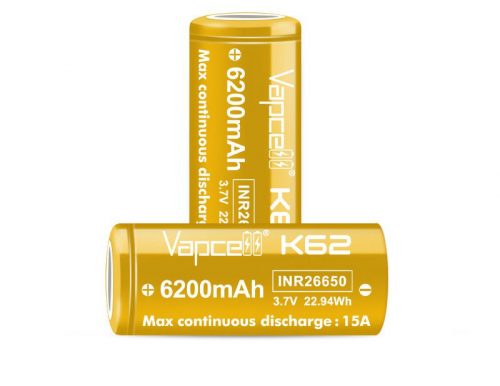 Vapcell 26650 K62 batterie 6200mAh 15A